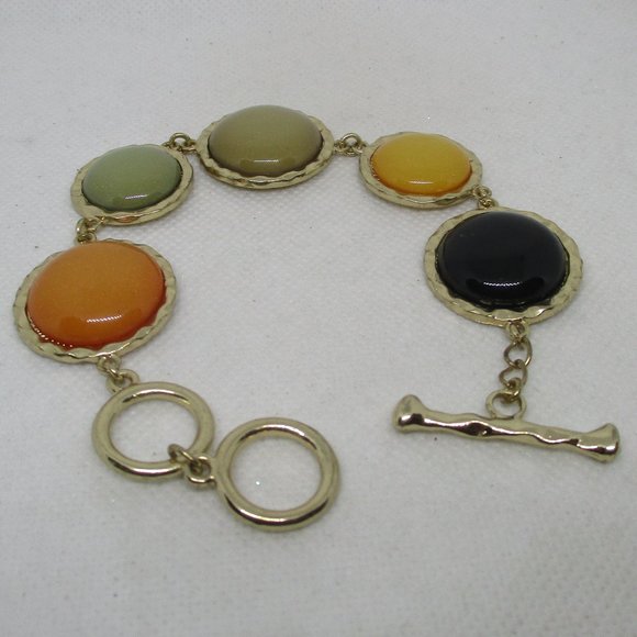 Sparkle Lucite Cabochon Bracelet - Picture 1 of 10